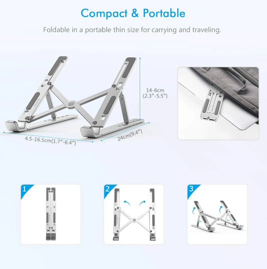 Ultra Compact Laptop Riser Stand